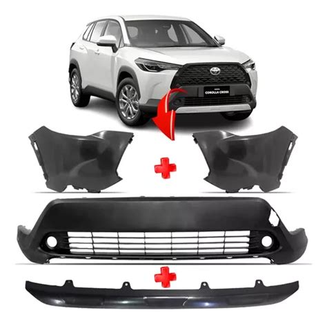 Kit Frente Parachoque Spoiler Aplique Toyota Corolla Cross Frete grátis