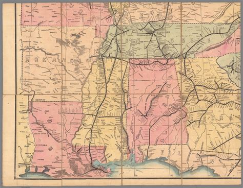 Sw Sheet Lloyds American Railroad Map Showing The Whole Seat Of War David Rumsey Historical