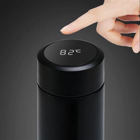 500ml Stainless Steel Smart Thermos Cup Tumbler Vacuum Insulated Water