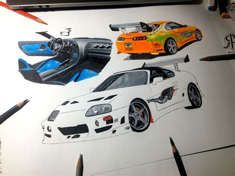 Drawing Toyota Supra Mk4 Drawing Supra Brian Toyota Drawing