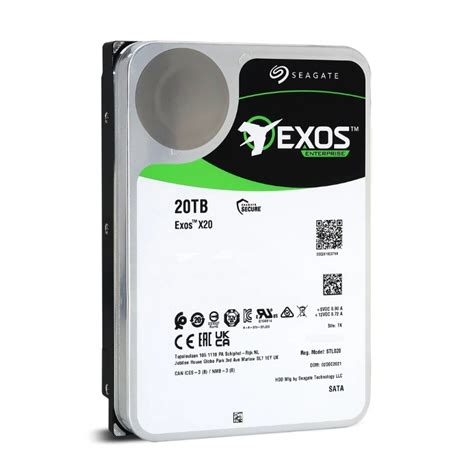 SEAGATE 20TB EXOS X20Z 7.2K 512E SATA 6G 3.5IN HDD (ST20000NM001J)