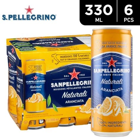 Buy Sanpellegrino Natural Aranciata Orange Drink Can X Ml