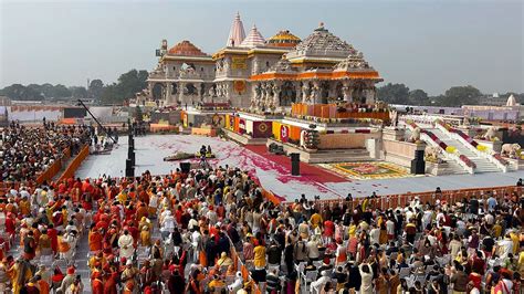 Millions in India celebrate new Hindu temple built on historic mosque ...