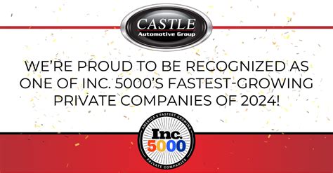 The Castle Automotive Group Is Thrilled To Announce That We Are Growing