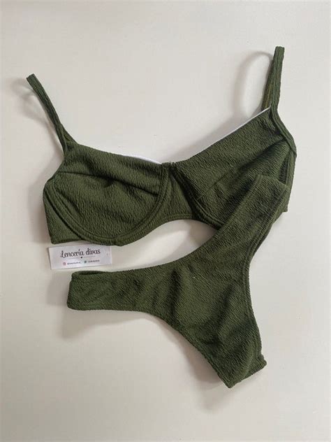 Bikini Con Aro Texturada Less Entera Lenceria Divas