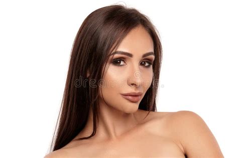 Brunette Nude In Orange Stock Image Image Of Lovely 172649233