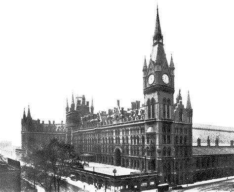 St Pancras Station And The Midland Grand Hotel When First Built London