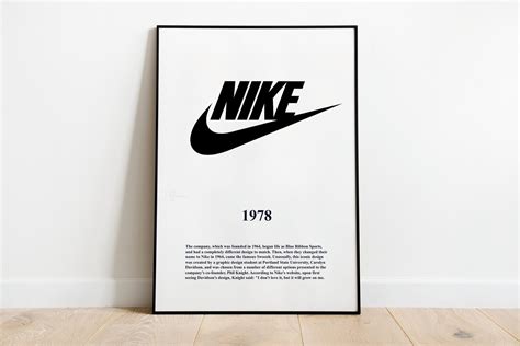 Nike Logo Printable Poster Nike Wall Art Logo Wall Art Nike Etsy