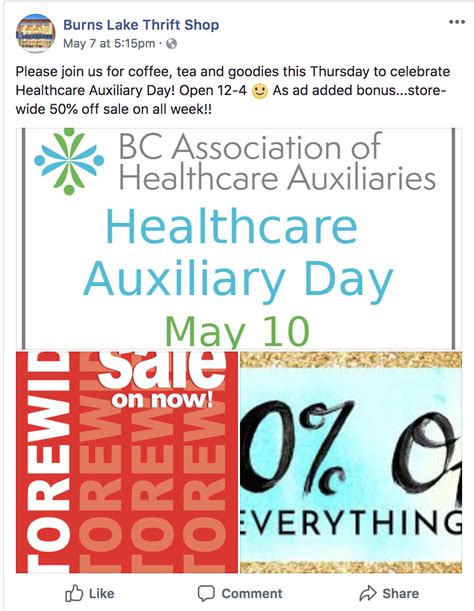 Healthcare Auxiliary Day May 10 Bc Association Of Healthcare