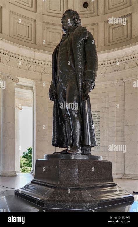 Usa Washington Dc National Mall Thomas Jefferson Memorial Bronze