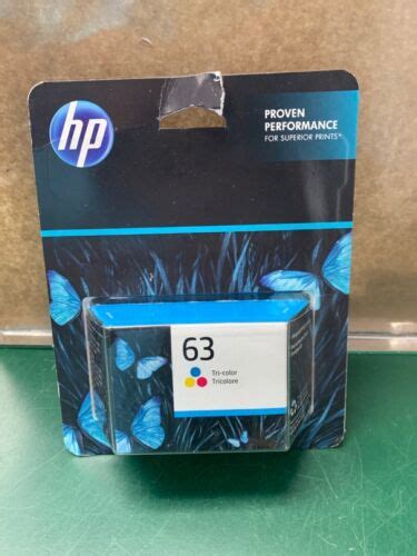 Hewlett Packard 63 Tri Color Original HP Ink Cartidge Exp 01 2025