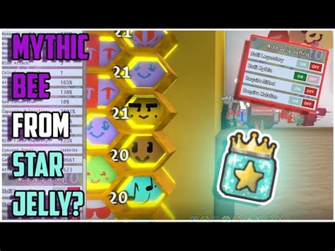 Can You Get Mythic Bees From Star Jelly Bee Swarm Simulator Youtube