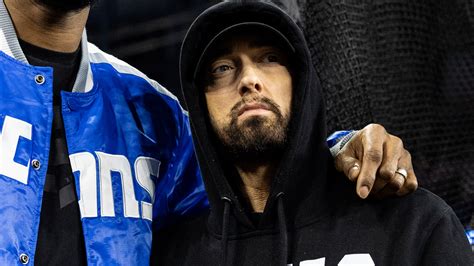 Eminem Begs Lions' Dan Campbell To Put Him In Sunday's Game