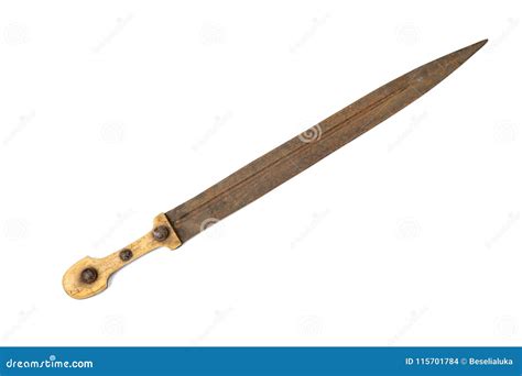 Old Vintage Rusty Dagger Stock Photo Image Of Danger 115701784