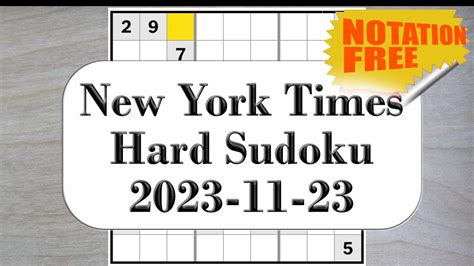 Dig Deeper And You Can Easily Solve This New York Times Hard Sudoku