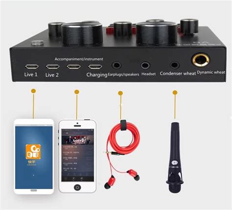 V8 Sound Card With BM 800 Condenser Microphone Bundle