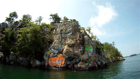 Chimney Rock Lake Martin Alabama Cliff Jump Youtube