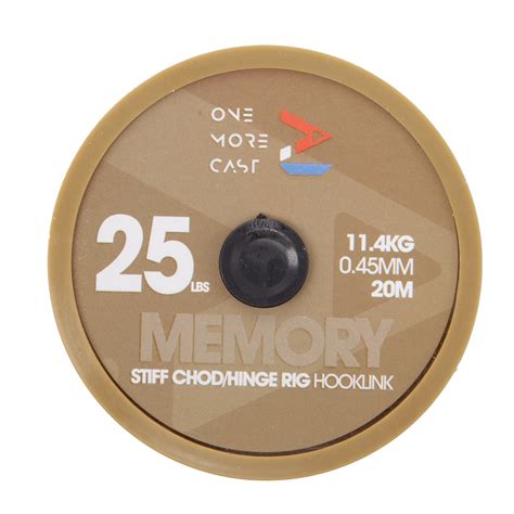 OMC Memory Stiff Chod Hinge Rig Fishing Hooklink 20m