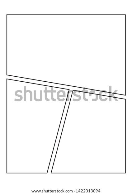 Manga Storyboard Layout Template Create Comic Stock Vector Royalty