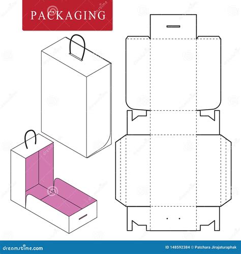 Vector Illustration of Box.Package Template Stock Vector - Illustration ...