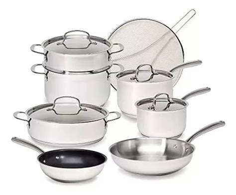 Buen Juego De Utensilios De Cocina Clasicos De Acero Inoxid Mercadolibre