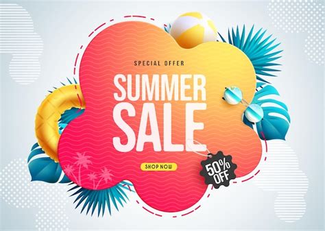 Premium Vector Summer Sale Vector Banner Design Summer Sale Special