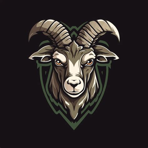 Premium Vector Goat Head Mascot Esport Gaming Vector Logo For Tshirt