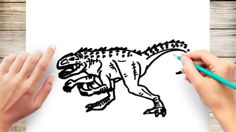 How to Draw Indoraptor - YouTube