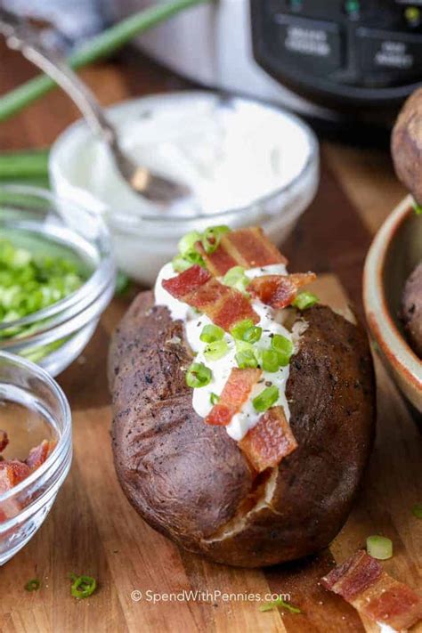 Slow Cooker Baked Potatoes Easiest Side Dish Spend With Pennies