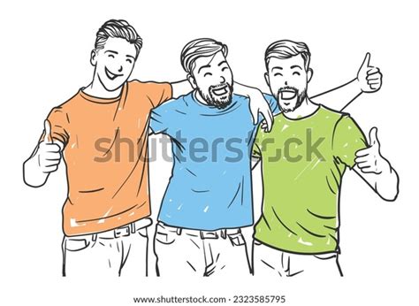 Hug Friends Drawing Photos and Images | Shutterstock