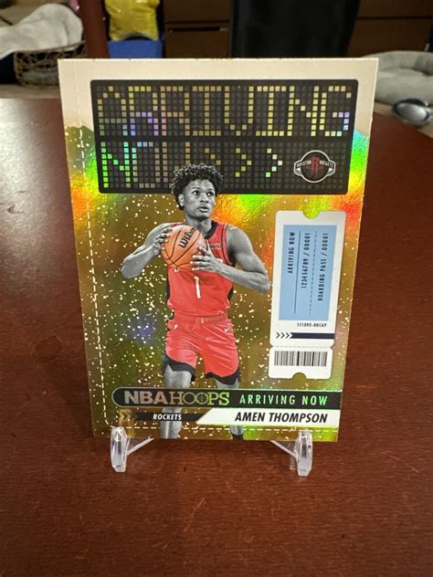 Nba Hoops Amen Thompson Rookie Arriving Now Holo Houston