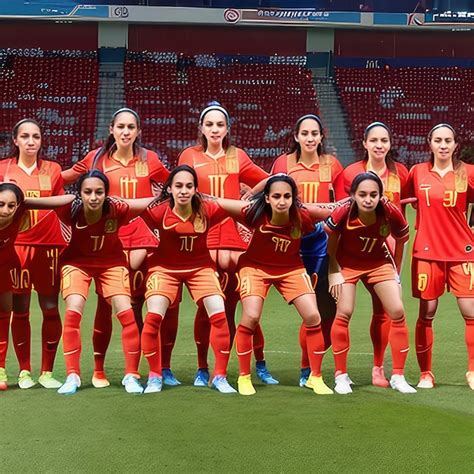 Premium AI Image | Victory for the Spanish women's national football team