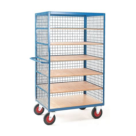 Warehouse Logistics Carts Hand Tools Trolley Two Tiers Warehouse Cart