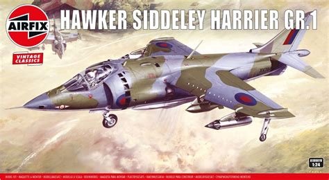 Airfix A18001V Hawker Siddeley Harrier GR 1 1 24 Scale Kit Jacksons