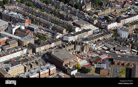 aerial view of Upper Street, Islington, London, UK Stock Photo - Alamy