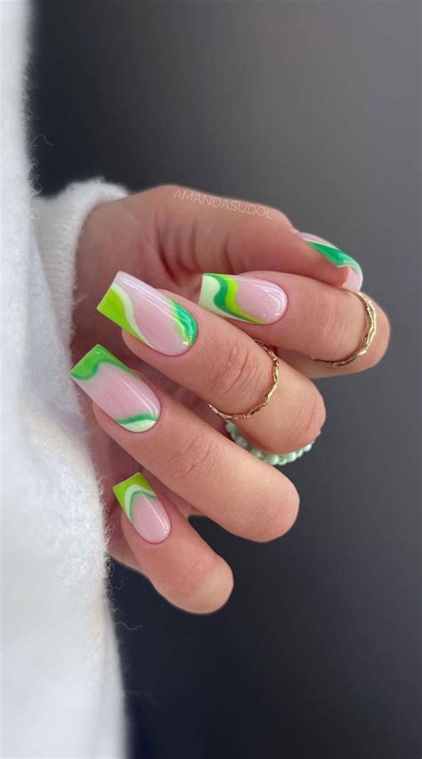 Neon Green Nails