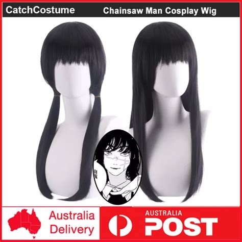 ANIME CHAINSAW MAN Mitaka Asa Cosplay Wig Women Long Black Straight