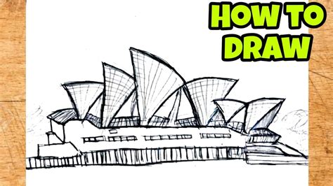 How To Draw Sydney Opera House Very Easy Shn Best Art Youtube