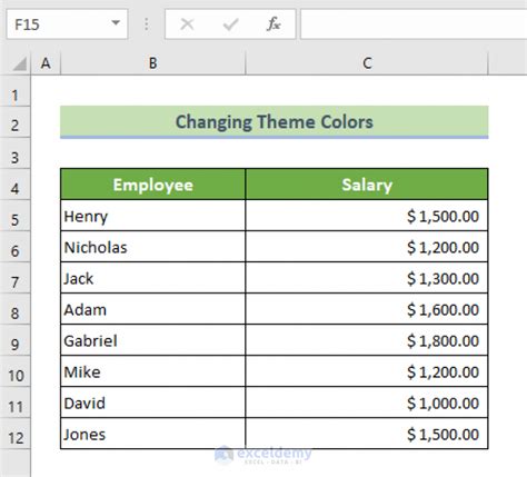 How to Change Theme Colors in Excel (with Quick Steps)