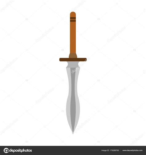 Daga Tatuaje Vector Espada Cuchillo Ilustraci N Icono Viejo Aislado