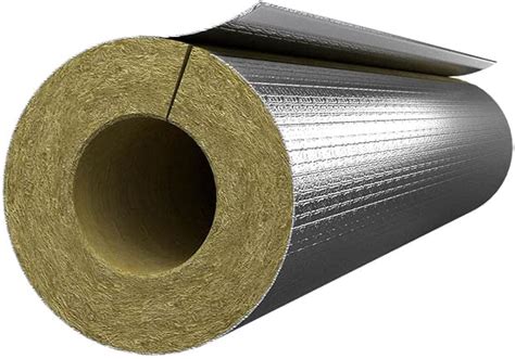 Amazon Rockwool Foil Faced Pipe Insulation 60mm Bore 20mm Thick