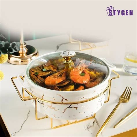 Stylish Serving Dish With Beautiful Stand Stygen