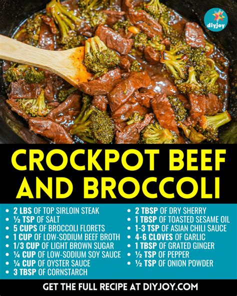 Easy Crockpot Beef And Broccoli Recipe