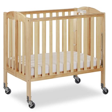 3 in 1 Folding Portable Crib, Steel Wheels | Dream On Me