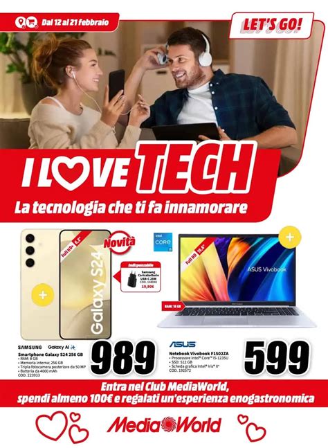 MediaWorld Per San Valentino 2024 Sconto 10 Di Coppia E Volantino