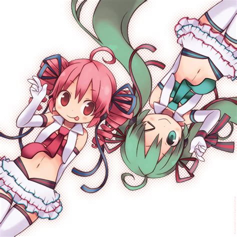 Hatsune Miku And Kasane Teto Vocaloid And 1 More Drawn By Kuro