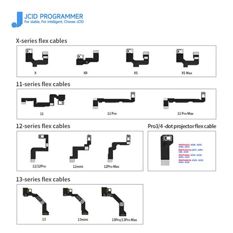 Face ID Dot Matrix FPC Replacement Flex Cable For IPhone X 13PM JCID JCID