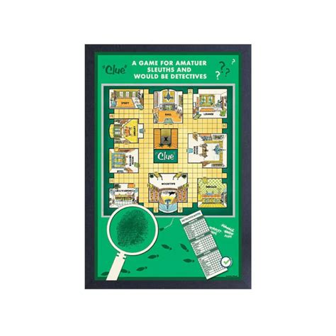 Clue - Game Board - Framed Print