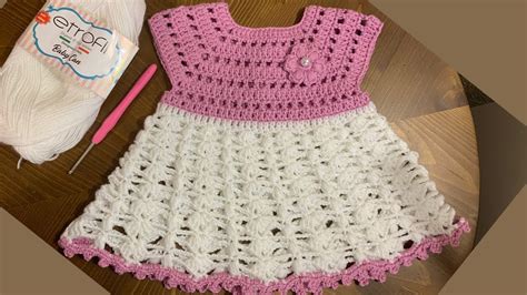 Vestido Para Bebe Tejido A Crochet Para Bebe Recien Nacida Paso A