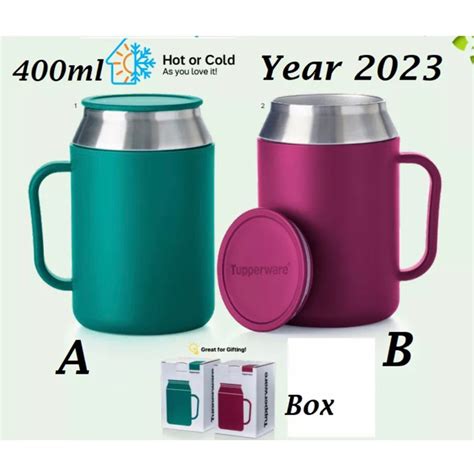 Ready Stock Tupperware Insulated Mug 400ml With Box Special Edition Mug